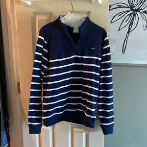Vineyard vines Worn once EUC French terry half zip up.